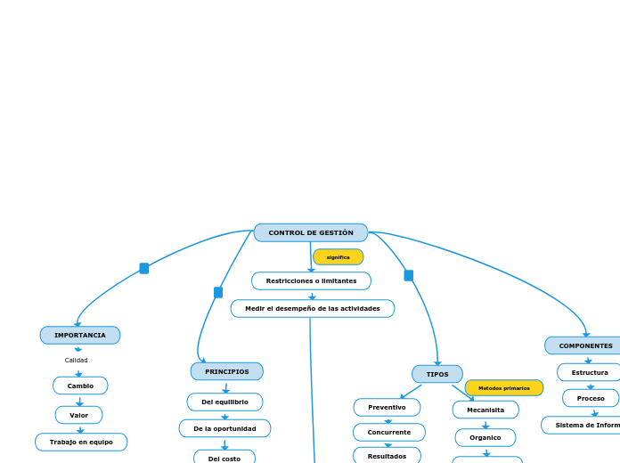CONTROL DE GESTIÓN - Mapa Mental
