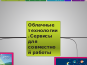 Облачные технологии.Сервисы для ...- Мыслительная карта