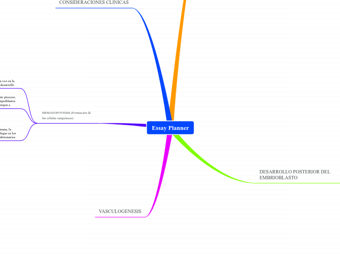 Essay Planner - Mapa Mental