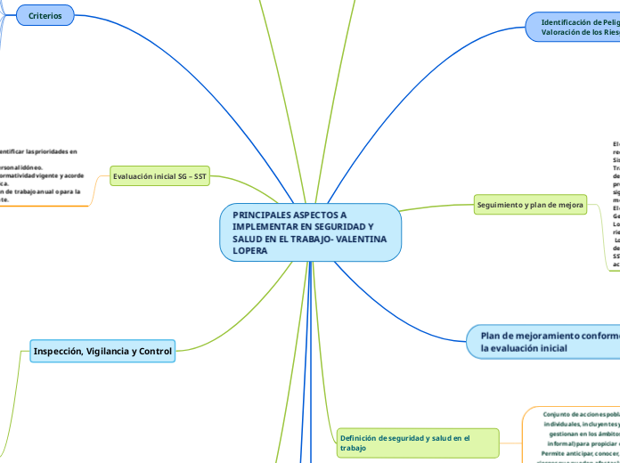 PRINCIPALES ASPECTOS A IMPLEMENTAR EN S...- Mapa Mental