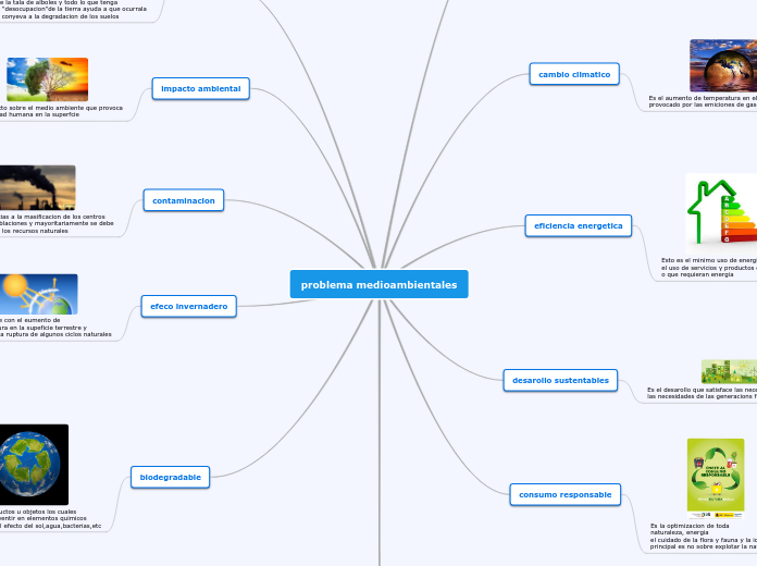 problema medioambientales - Mapa Mental