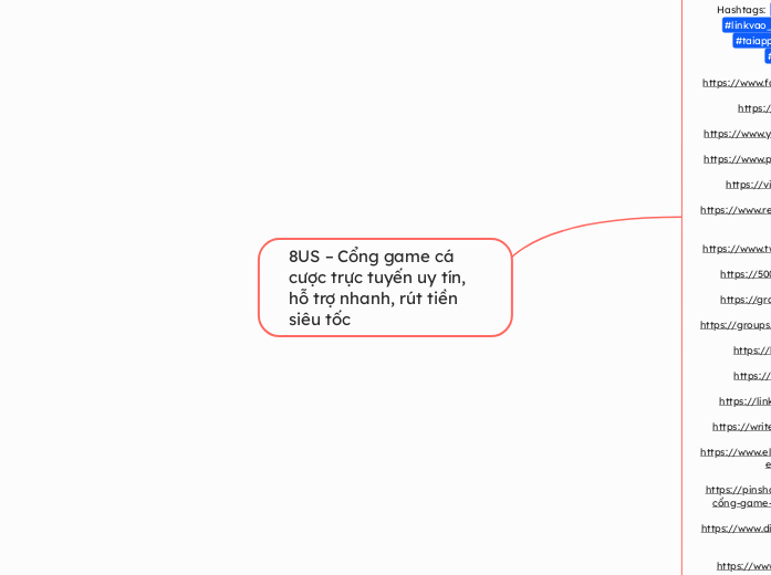 8US – Cổng game cá cược trực tuyến uy tín, ...- Mindmap