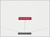 Differential Equations  - Mind Map