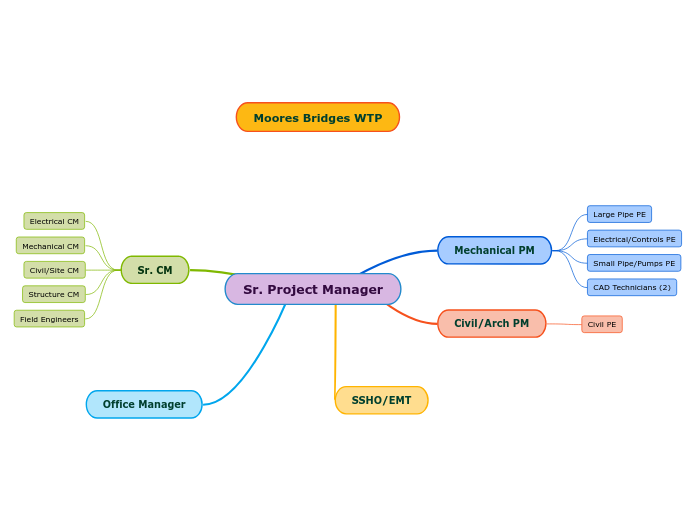 Sr. Project Manager - Mind Map
