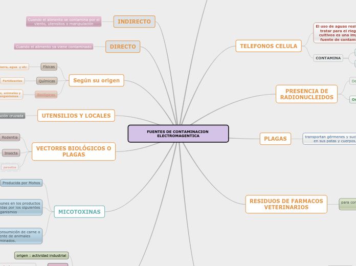 FUENTES DE CONTAMINACION ELECTROMAGENTI...- Mapa Mental