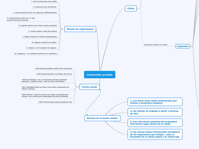 Contenido prueba - Mapa Mental