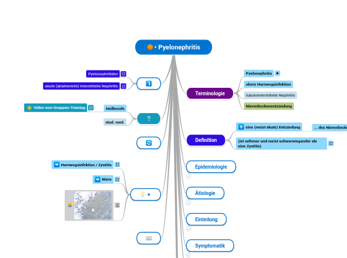 • Pyelonephritis - Mindmap