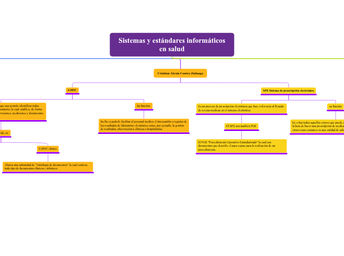 Sistemas y estándares informáticos en s...- Mapa Mental