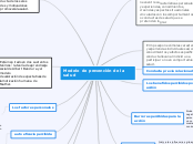Modelo  de prevención de la salud - Mapa Mental