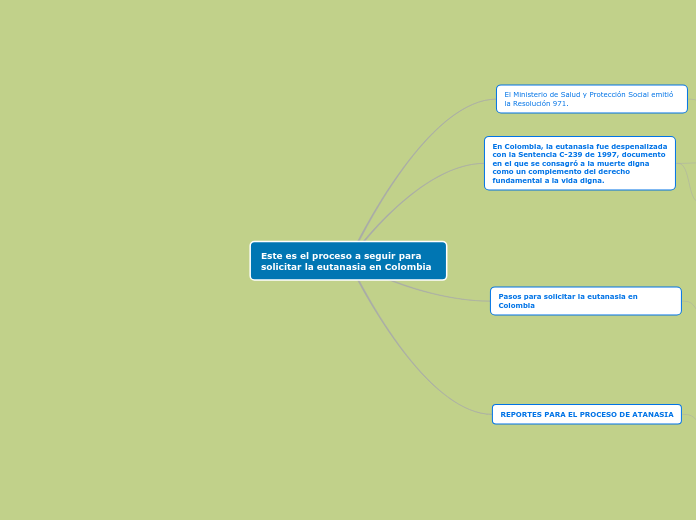 Este es el proceso a seguir para solici...- Mapa Mental
