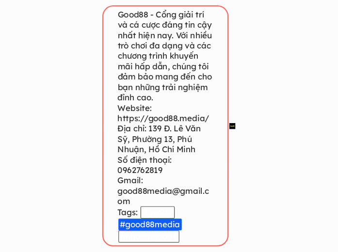 Good88 - Cổng giải trí và cá cược đáng tin ...- Mindmap