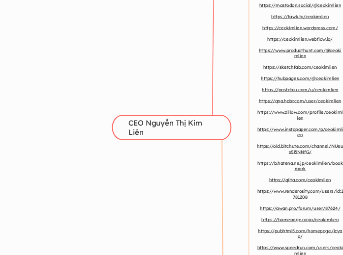 CEO Nguyễn Thị Kim Liên - Mindmap