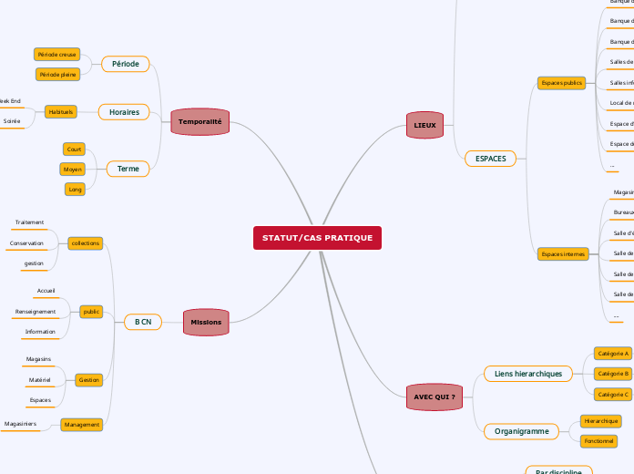 STATUT/CAS PRATIQUE - Carte Mentale
