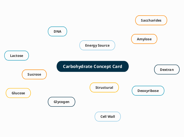 Carbohydrate Concept Card 