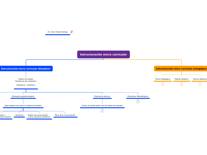 Estructuración micro curricular - Mapa Mental
