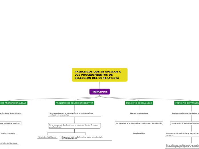 PRINCIPIOS QUE SE APLICAN A LOS PROCEDI...- Mapa Mental
