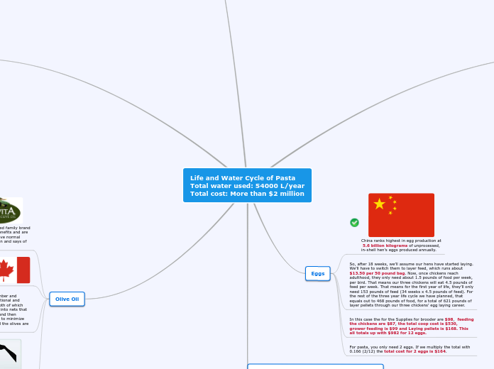 Life and Water Cycle of Pasta
Total water ...- Mind Map
