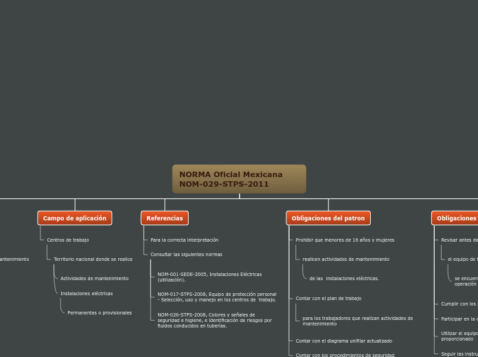 NORMA Oficial Mexicana NOM-029-STPS-201...- Mapa Mental
