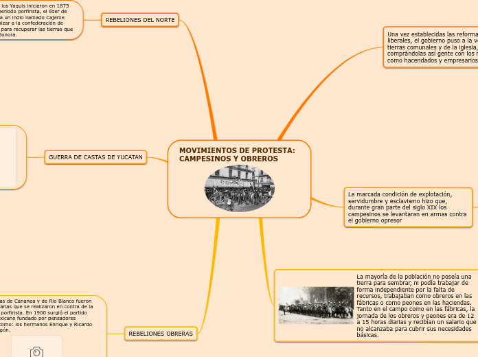 MOVIMIENTOS DE PROTESTA: CAMPESINOS Y OBREROS