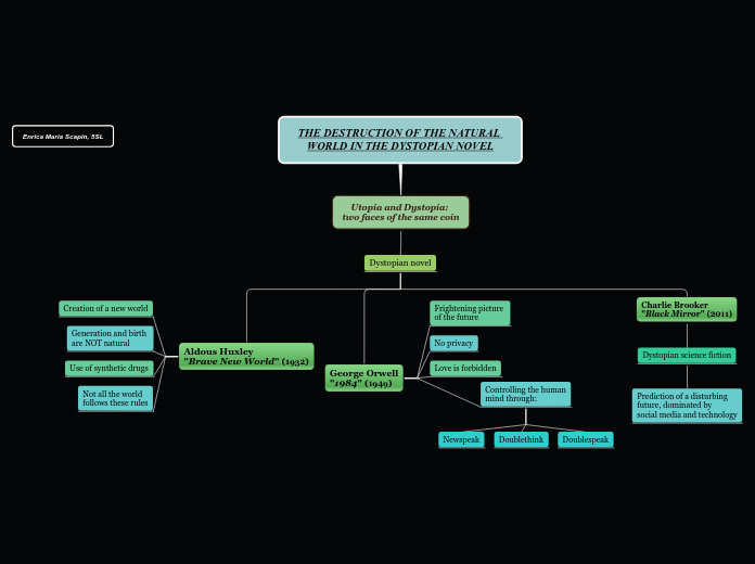 THE DESTRUCTION OF THE NATURAL WORLD IN TH...- Mind Map