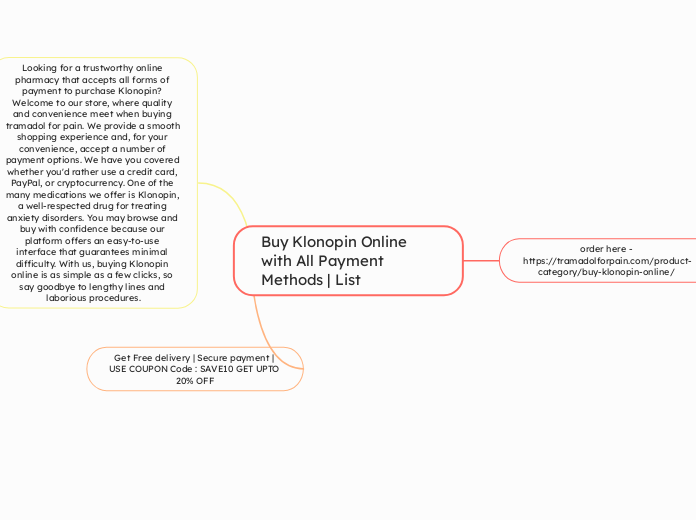 Buy Klonopin Online with All Payment Metho...- Mind Map
