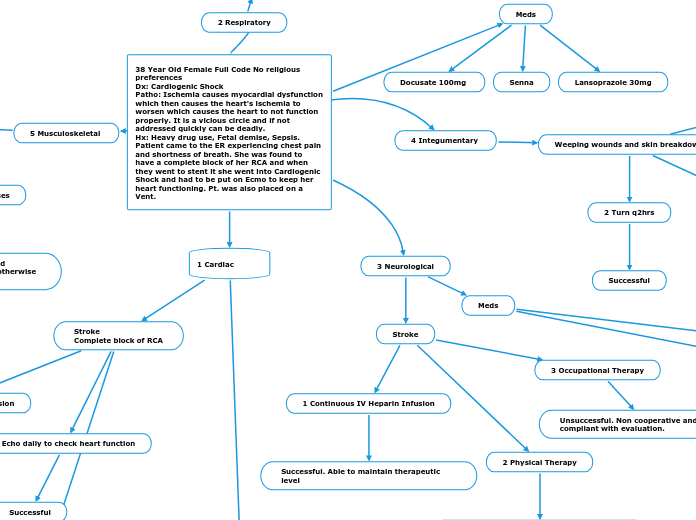 38 Year Old Female Full Code No religious ...- Mind Map