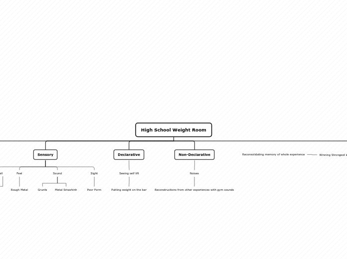 High School Weight Room - Mind Map