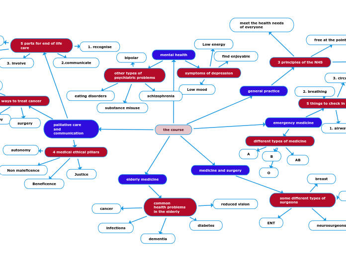 the course - Mind Map