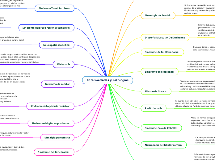 Enfermedades y Patologías - Mapa Mental