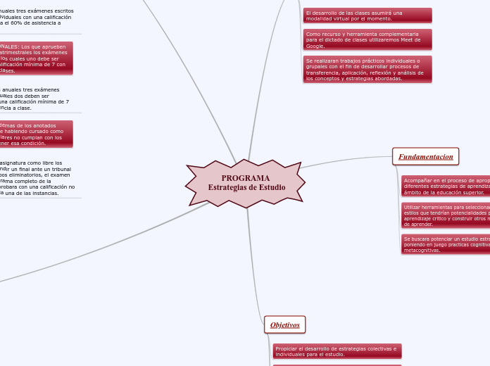 PROGRAMA Estrategias de Estudio - Mapa Mental