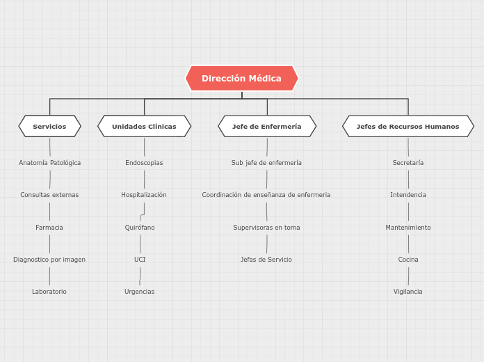 Dirección Médica - Mapa Mental