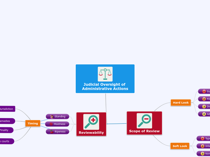 Judicial Oversight of Administrative Actio...- Mind Map