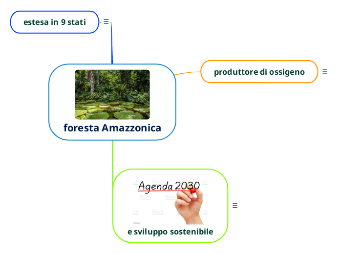 foresta Amazzonica - Mappa Mentale