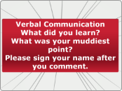Verbal CommunicationWhat did you learn?Wha...- Mind Map