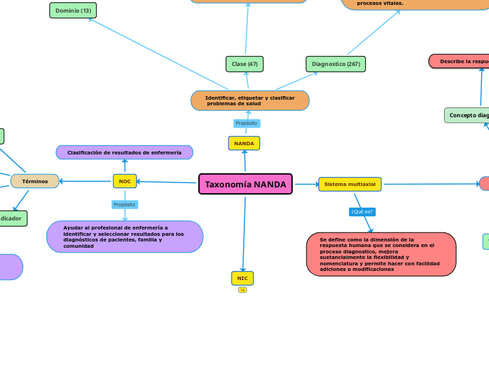 Taxonomía NANDA - Mapa Mental