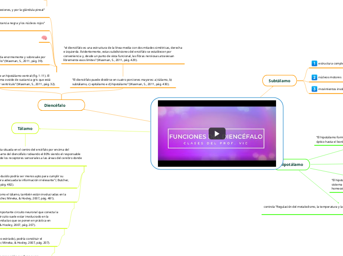 Actividad 3 - Diencéfalo - Mind Map