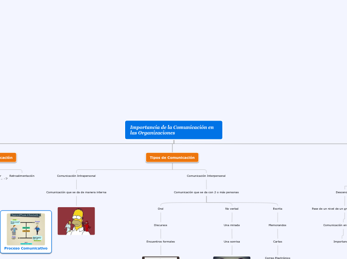 Importancia de la Comunicación en las O...- Mapa Mental