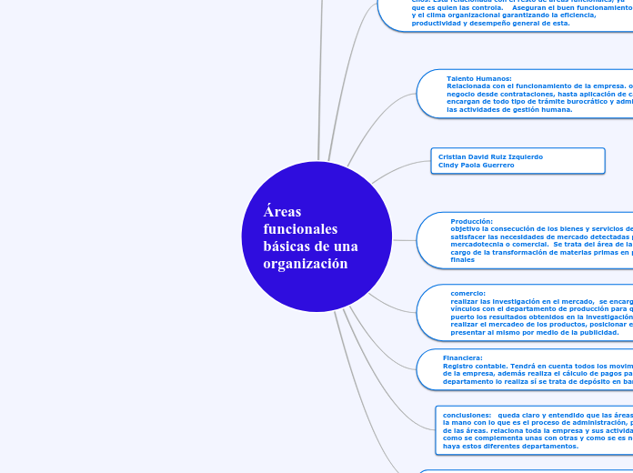 Áreas funcionales                                               básicas de una organización
