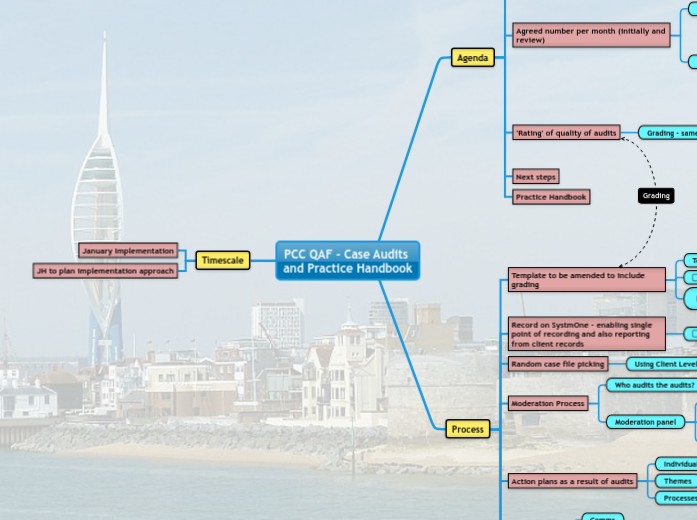 PCC QAF - Case Audits 
and Practice Handbo...- Mind Map