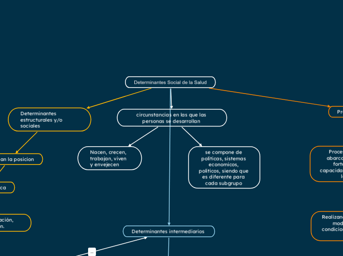 Determinantes Social de la Salud
 - Mapa Mental