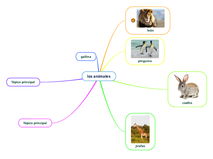 los animales - Mind Map
