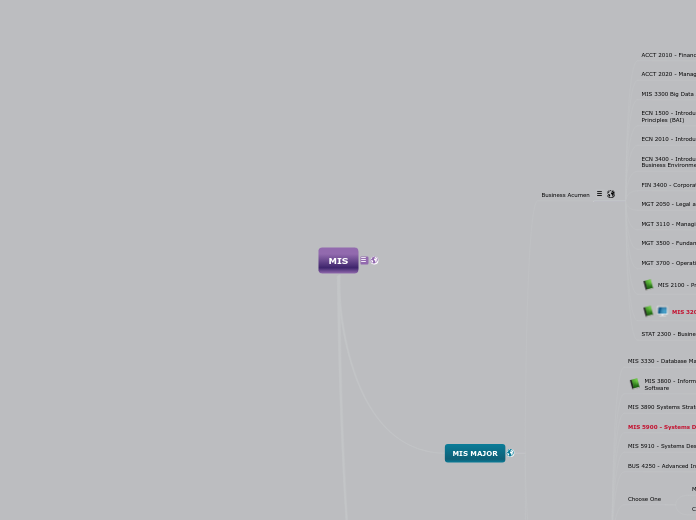 Management Information Systems - Mind Map