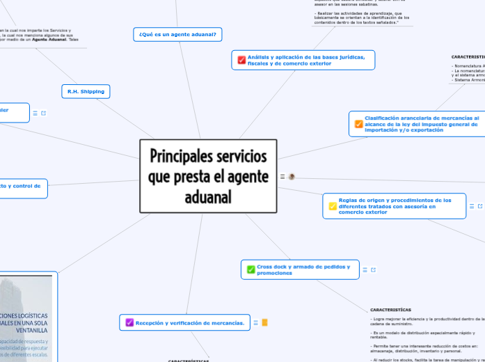 Principales servicios que presta el age...- Mapa Mental