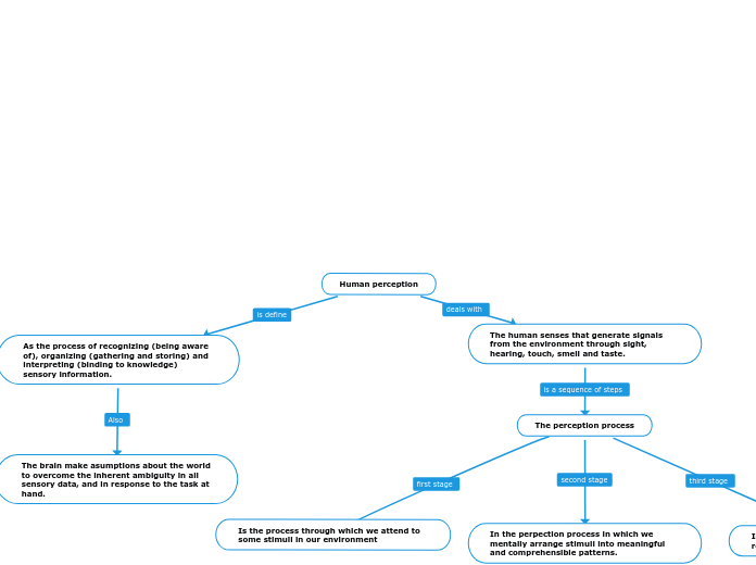 Human perception - Mind Map