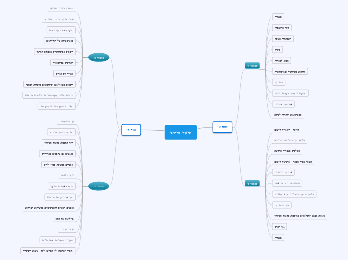 חינוך מיוחד - Mind Map
