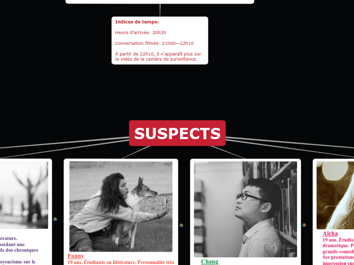 SUSPECTS - Carte Mentale