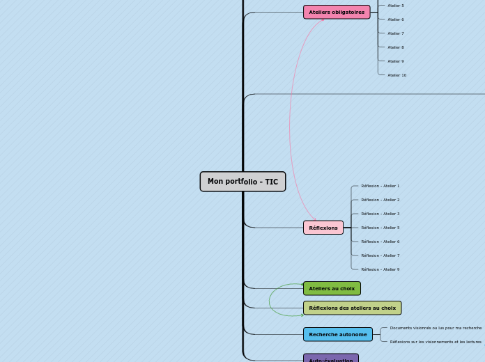 Mon portfolio - TIC - Carte Mentale
