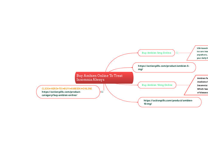 Buy Ambien Online To Treat Insomnia Always...- Mind Map