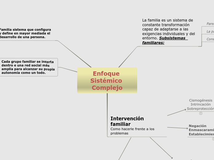 Enfoque Sistémico Complejo - Mapa Mental