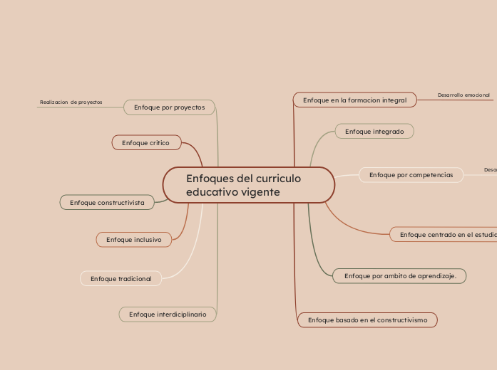 Enfoques del curriculo educativo vigente